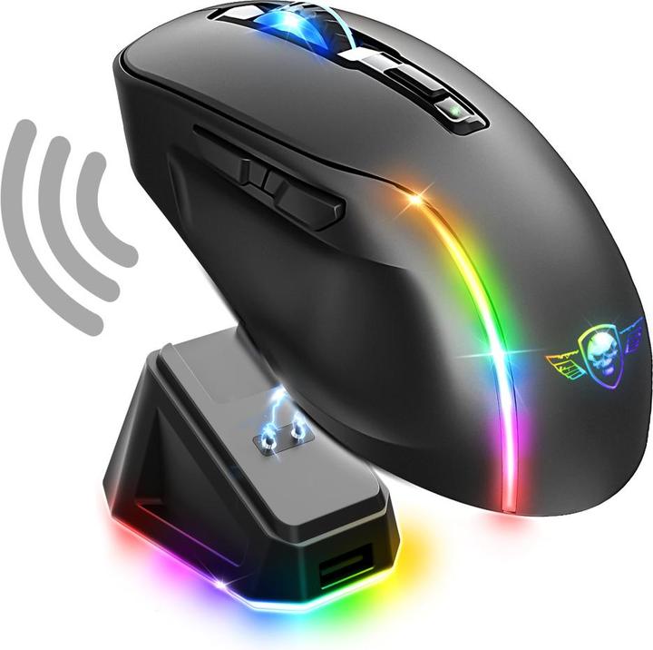 Actual product image Spirit Of Gamer Elite M50 DARK wireless gaming mouse (Wireless)