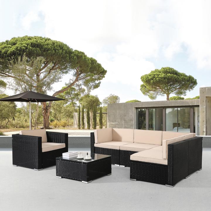 Produktbild Arebos Polyrattan Sitzgruppe