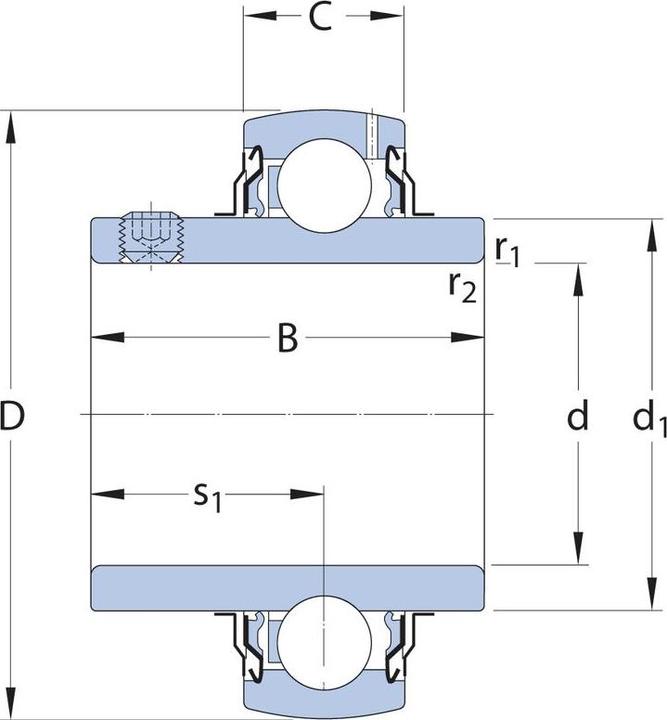Actual product image SKF Y-bearings