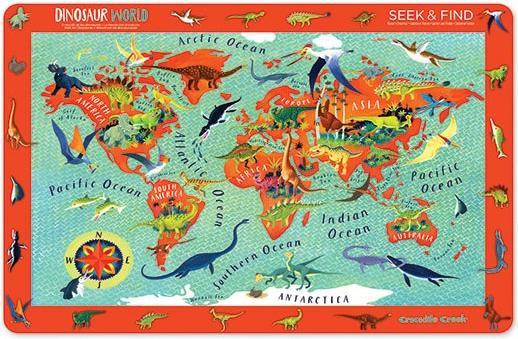 Image du produit Crocodile Creek Placemats/Dinosaur World (1 pcs)