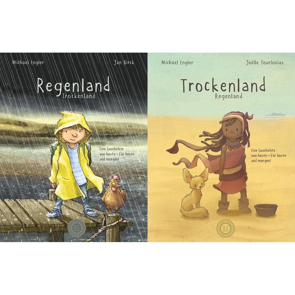 Regenland + Trockenland - Ein Wendebuch, Kinderbücher von Michael Engler
