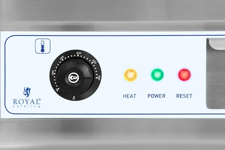Produktbild Royal Catering Doppel Elektro Grillplatte Bräter Doppelgrill Kontaktgrill 3.200 W 60 cm lang