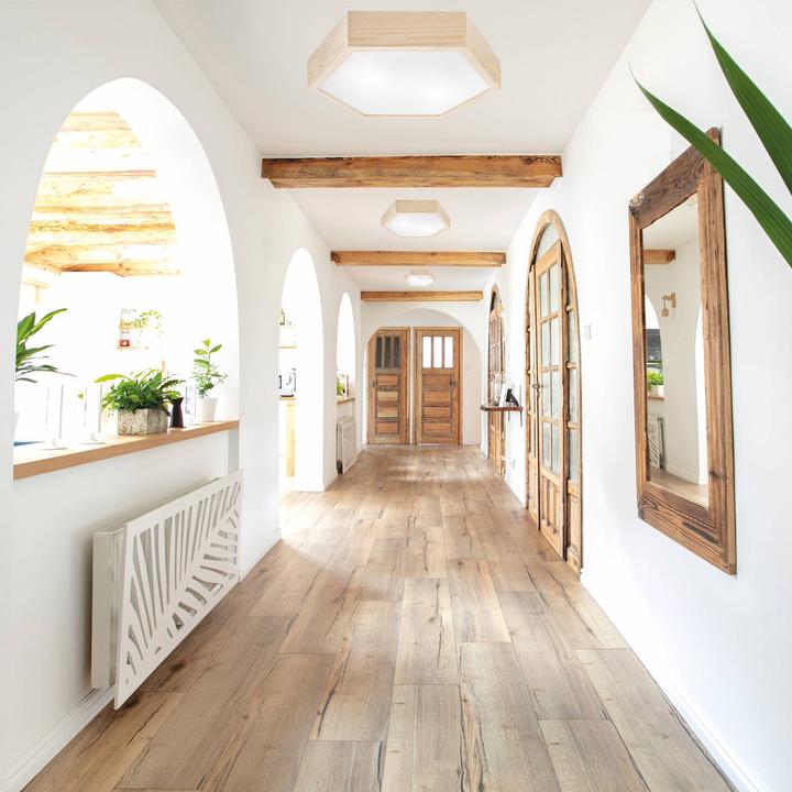 Image du produit Envostar Plafonnier Hagen, pin naturel (E27)