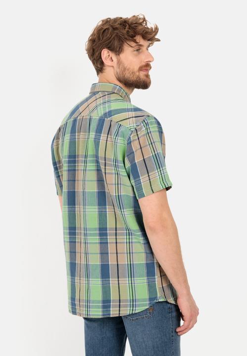 Actual product image Camel Active Linen mix checked shirt (L)