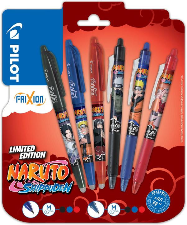 Pilot Edizione limitata Naruto Shippuden (Blu, Nero, Rosso, 6 x)
