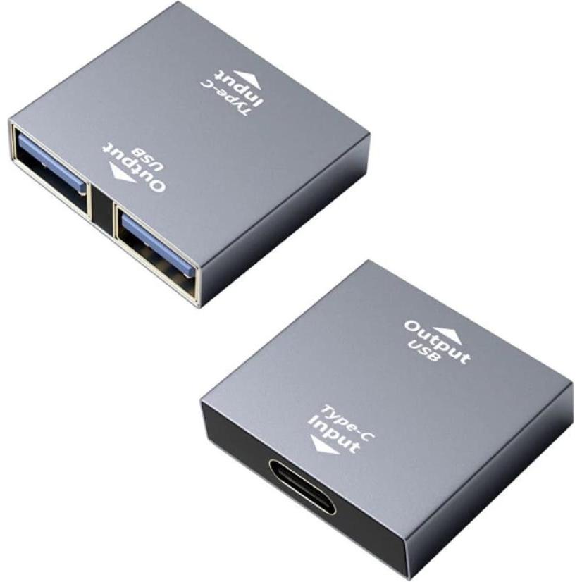 PowerGuard USB-C auf Dual USB-A Charge Adapter (USB 3.0), USB Kabel