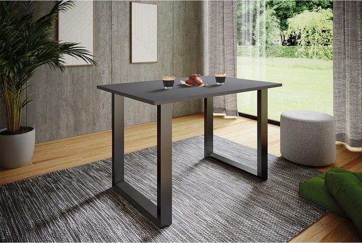 Produktbild Ebuy24 Esstisch XonaU schwarz (110 x 80 x 76 cm)