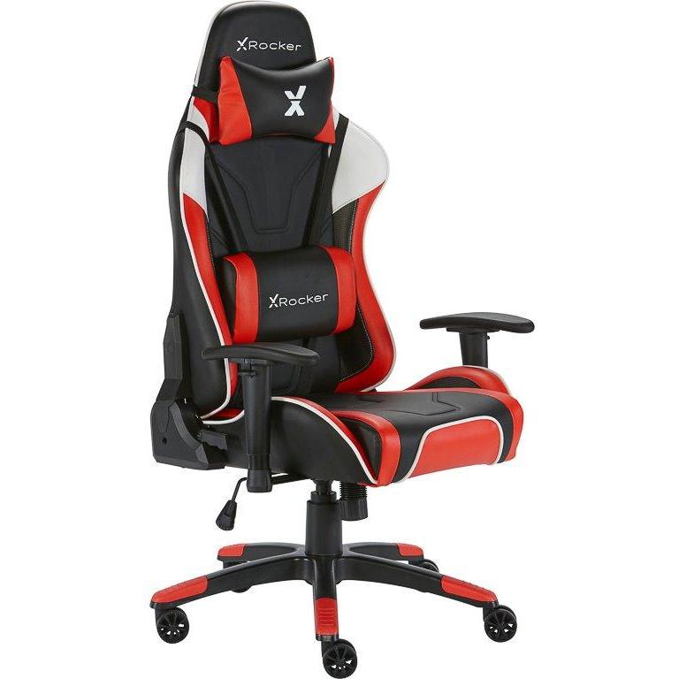 X Rocker Sedia da gioco eSport Agility Sport con regolazione ergonomicaRouge, Sedia gaming, Rosso