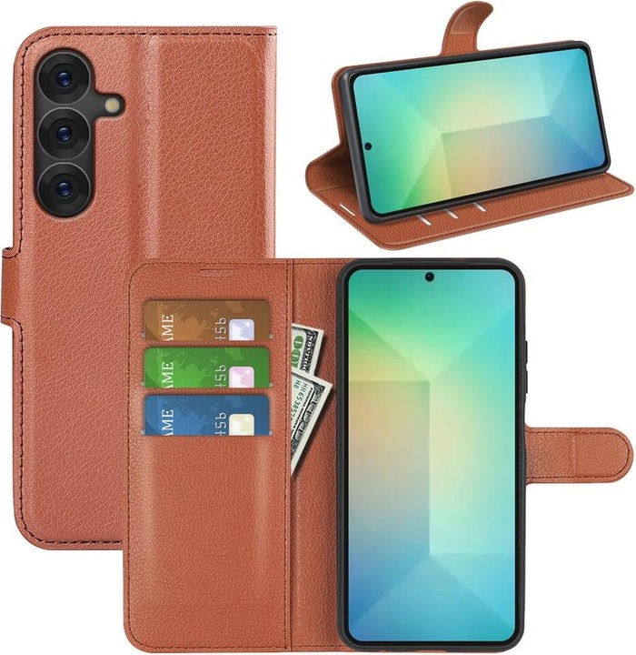 Produktbild Cover-Discount Galaxy S25 - Leder Etui Hülle (Samsung Galaxy S25)