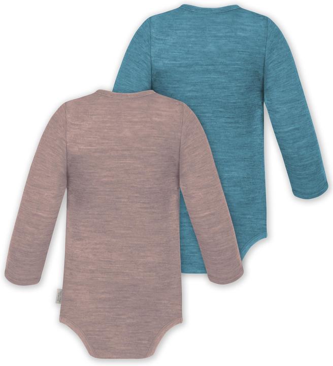 Produktbild Normani 2er Pack Baby Merino Body Langarm „Auckland" - 9373 (68)