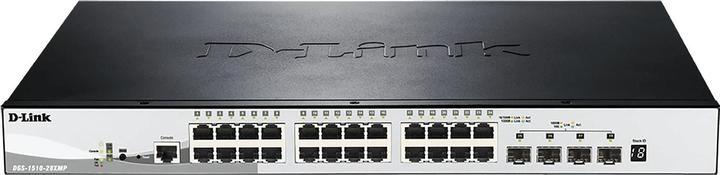 Productafbeelding D-Link DGS-1510-28XMP 28Port PoE+ Switch Smart Managed Gigabit Stack 4x 10G (28 ports)