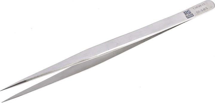 Immagine prodotto RS PRO Pinzetta in acciaio inossidabile, punta extra fine, 140 mm