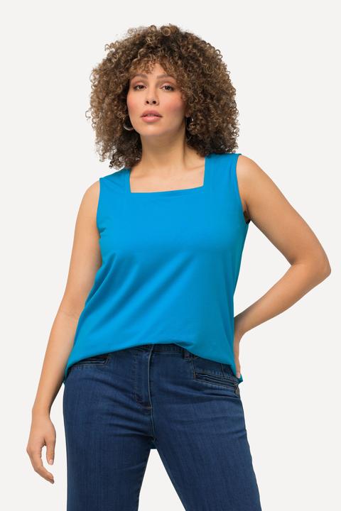 Produktbild Ulla Popken Longtop, Classic Fit, Carré-Ausschnitt, ärmellos (60)