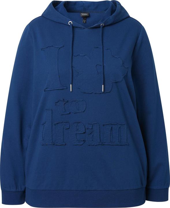 Immagine prodotto Ulla Popken Maglia con applicazione floreale, cappuccio e maniche lunghe (42, 44)