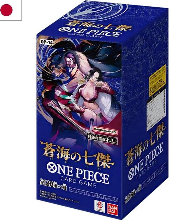 Actual product image Bandai One Piece - JCC - Booster - OP-14 - "Shichibukai" - Japanese (Japanese, Booster display)
