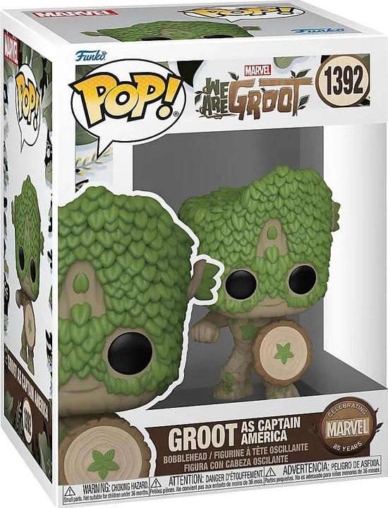 Actual product image Funko Marvel We Are Groot - Groot as Captain America