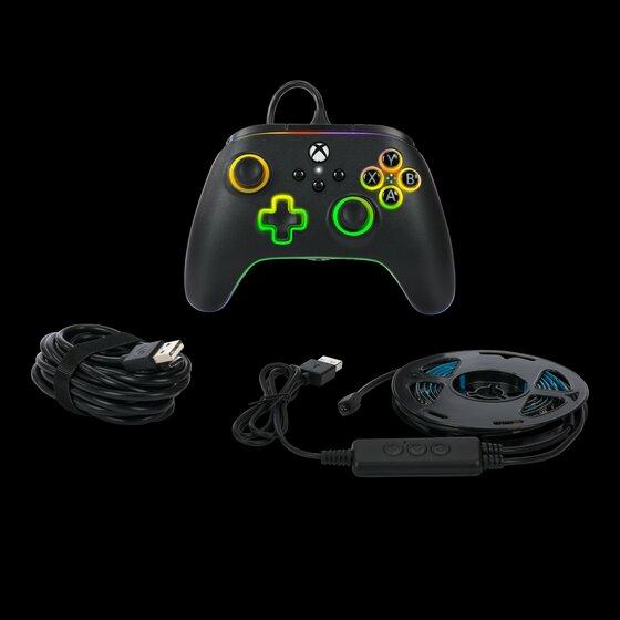 Produktbild PowerA XB Controller Advantage wired Lumectra + LED Strip (Xbox Series S, Xbox Series X, PC)