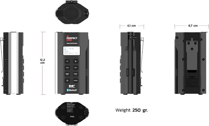 Actual product image PerfectPro Soloworker (DAB+, FM, Bluetooth)
