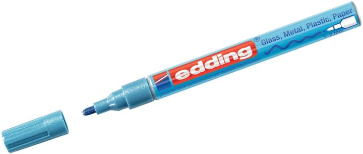 Actual product image Edding Glossy paint marker 751 (Light Blue Metallic, 1 mm, 1 x)