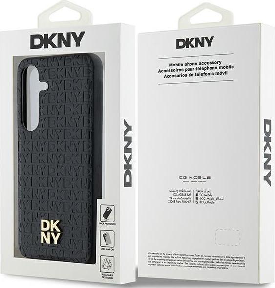 Produktbild DKNY DKHMSPSHRPSK S921 czarny/black hardcase Leather Pattern Metal Logo MagSafe (Samsung Galaxy S24)