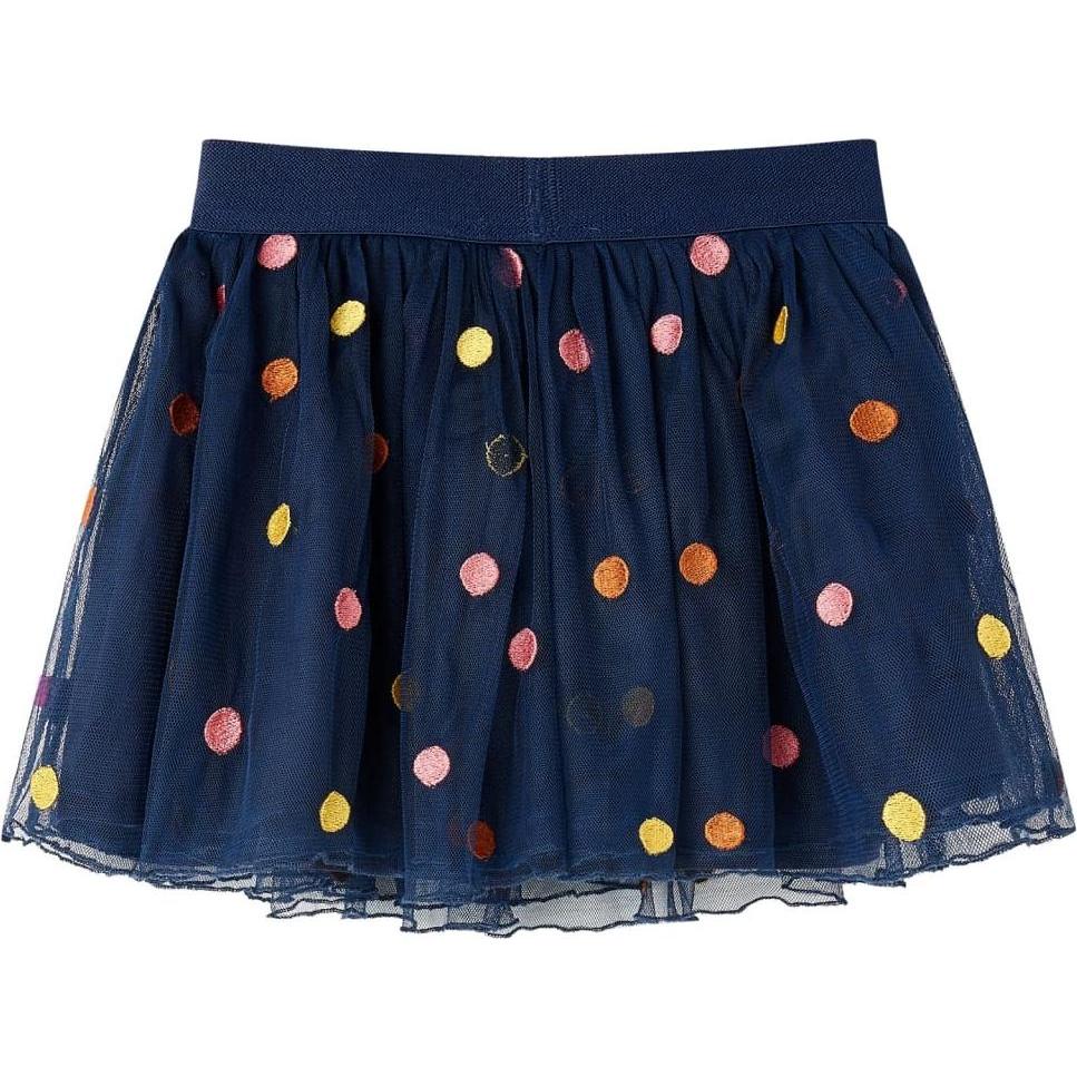Thumbnail - VidaXL, Mädchen, Röcke, Kinder-Tüllrock mit Punktmuster Marineblau 116,Material, Blau, (116)