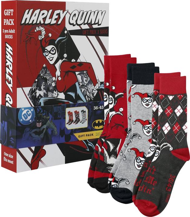 Actual product image Cerdá DC Comics Harley Quinn pack 3 adult socks (pack of 3, 36 - 43)