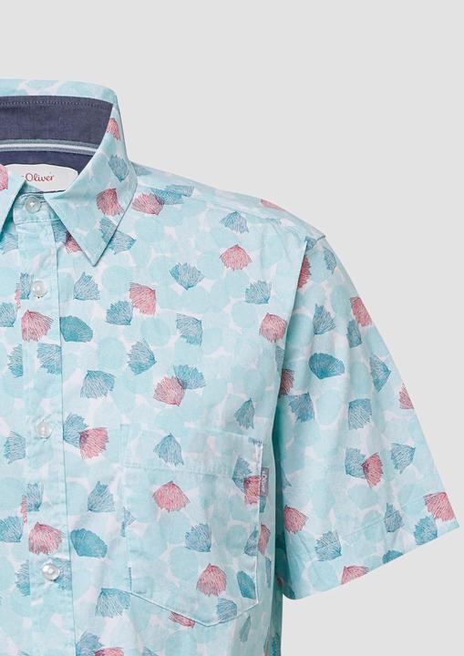 Immagine prodotto s.Oliver Hemd Slim: Kurzarmhemd mit Kentkragen (S)