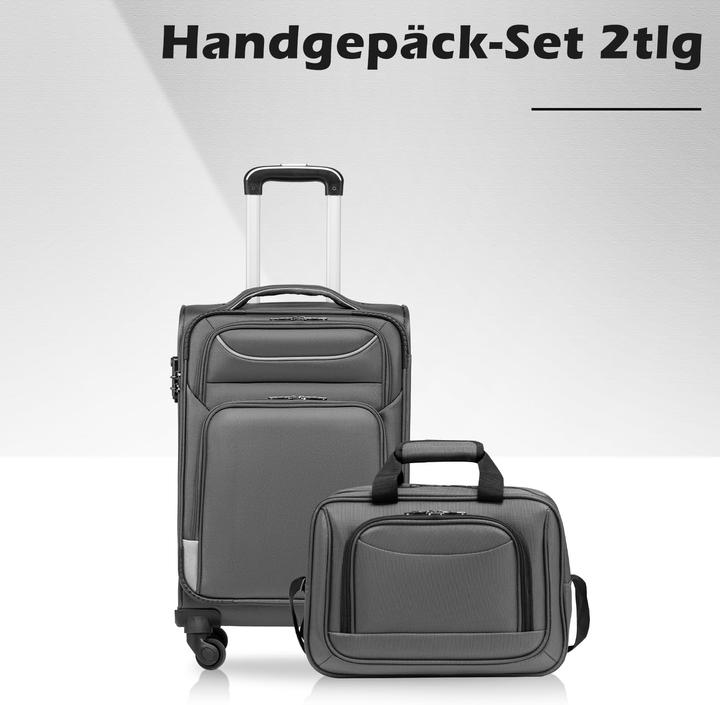Immagine prodotto Coolife 2-teiliges Handgepäck-Kofferset (38 l)
