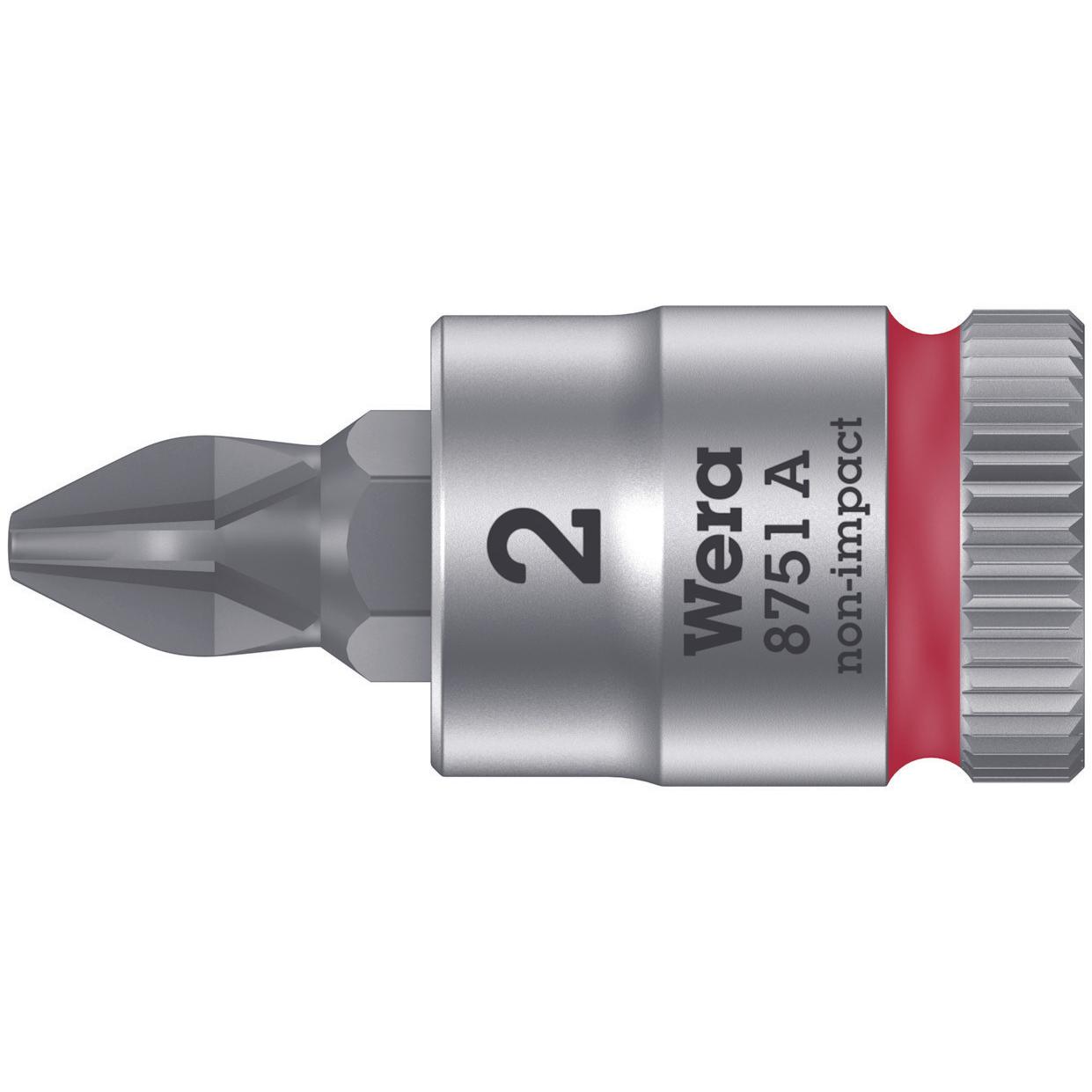 Wera, Steckschlüssel + Stecknuss, 8751 A PH 2 x 28 mm