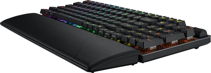 Produktbild ASUS Tastatur ROG Strix Scope II 96 RX Wireless BLK (DE, Kabellos, Kabelgebunden)