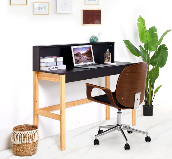 Image du produit Möbilia Bureau avec compartiments latéraux (120 x 45 x 101 cm)