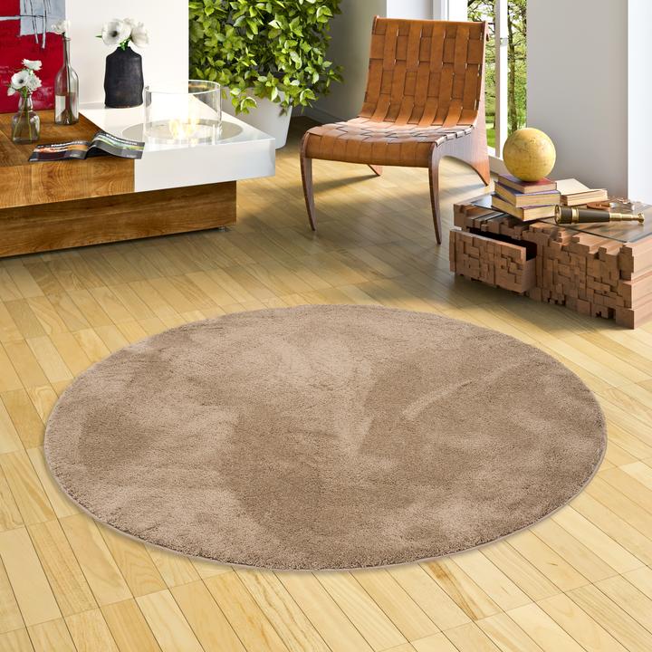 Immagine prodotto Pergamon Luxus Super Soft Hochflor Langflor Teppich Silky Rund (160 x 160 cm)