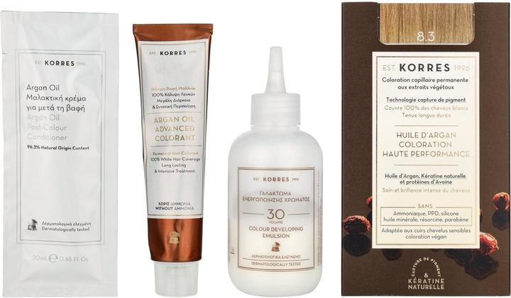 Immagine prodotto Korres Colore per capelli all'olio di argan (8.3 Biondo miele)