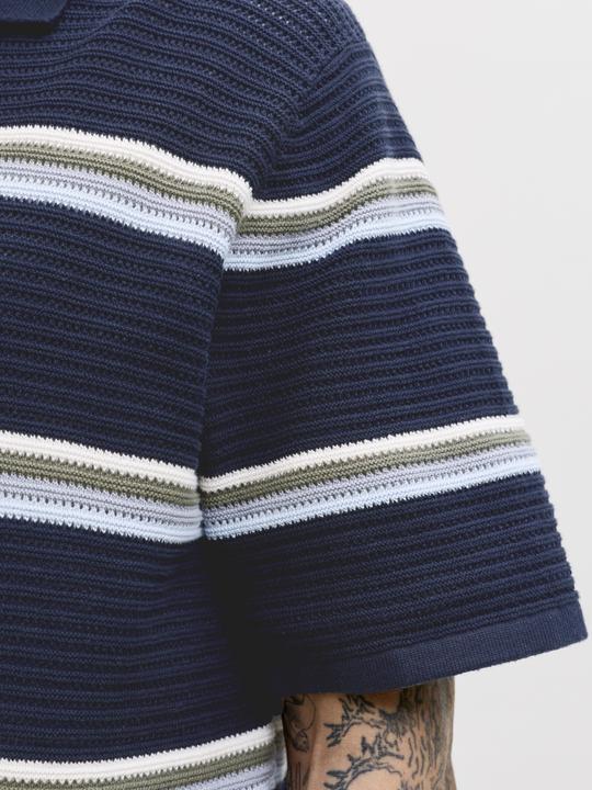 Produktbild Jack & Jones Jormaine Knit Stripe Polo Sn (S)