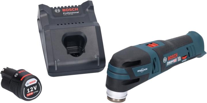 Actual product image Bosch Professional GOP 12V-28 Professional Battery Multi Cutter Starlock Brushless + 1x Battery 2.0 Ah + Charger