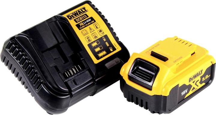 Produktbild DeWalt DCL 077 P1 Akku LED Arbeitsstrahler 12 V 18 V 2000 lm IP54 + 1x Akku 5,0 Ah + Ladegerät (2000 lm)