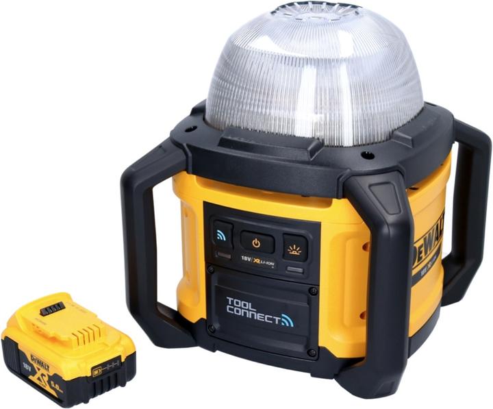 Produktbild DeWalt DCL 074 Akku Baustellenstrahler Strahler 18 V 5000 lm 4000 Kelvin + 1x Akku 5,0 Ah - ohne Lad (5000 lm)