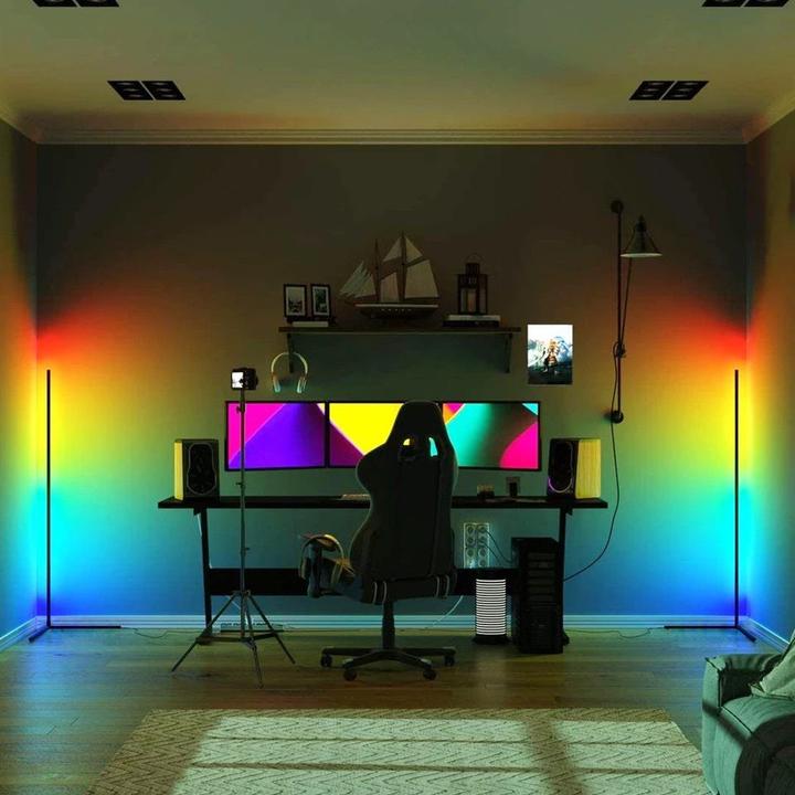 Produktbild Mozo Corner toršeras LC-RGB LED baltas (65 lm)