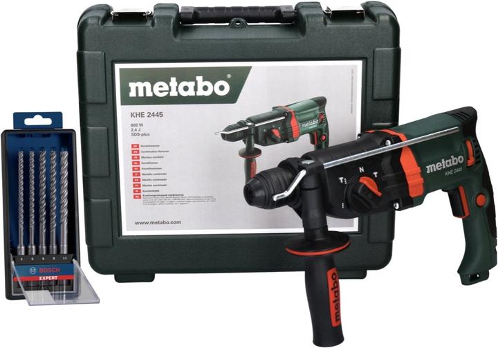 Actual product image Metabo KHE 2445 combi hammer 800 W 2,4 J SDS plus + 5 pcs. hammer drill set + case (Hammer drill)