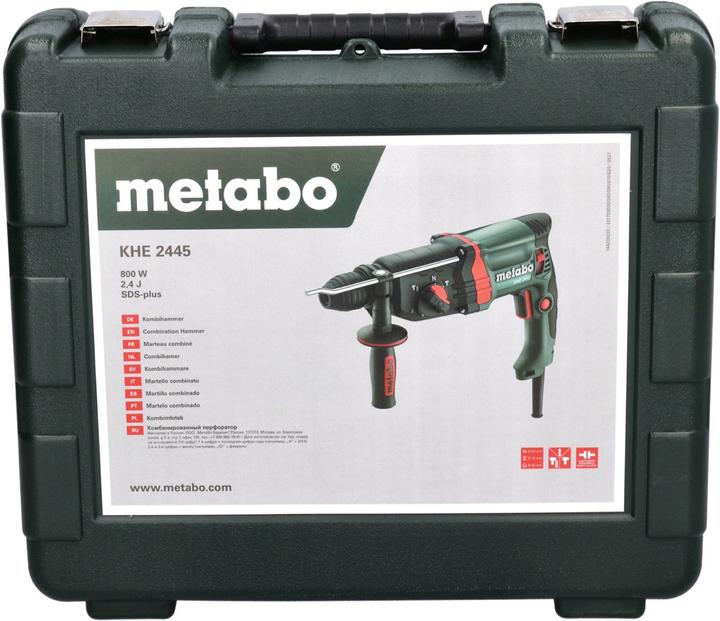 Actual product image Metabo KHE 2445 combi hammer 800 W 2,4 J SDS plus + 5 pcs. hammer drill set + case (Hammer drill)