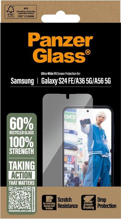 Produktbild PanzerGlass Datenschutzbildschirm (1 Stk., Samsung Galaxy A36, Samsung Galaxy A56, Samsung Galaxy S24 FE)
