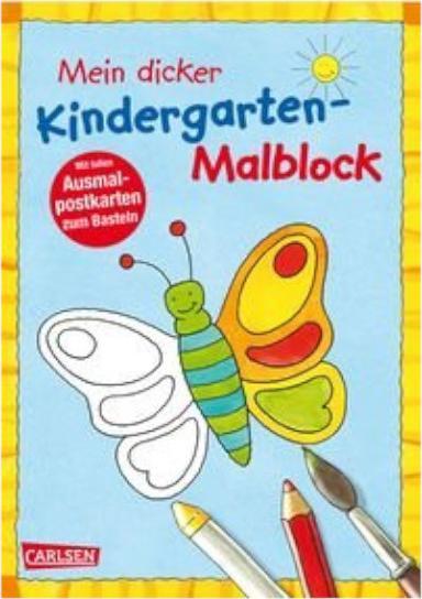 Produktbild Mein dicker Kindergarten-Malblock (Deutsch, Ulrich Velte, 2008)
