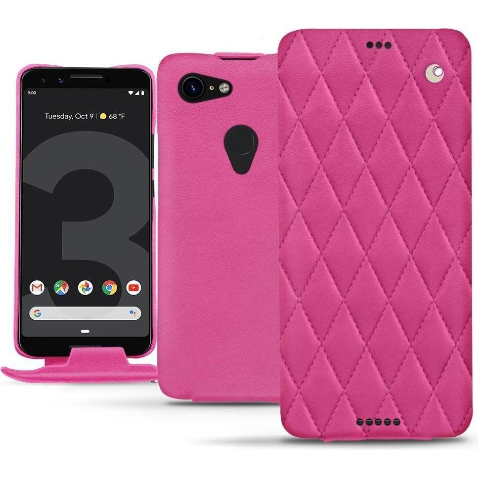 Noreve Lederschutzhülle vertikal (Google Pixel 3 XL), Smartphone Hülle, Rosa
