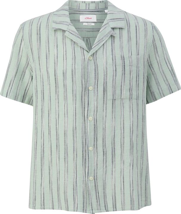 Immagine prodotto S.Oliver Hemd Resort Fit: Kurzarmhemd aus Leinenmix (L)