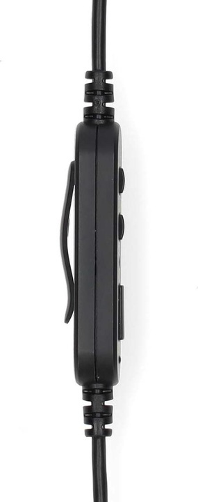 Produktbild Nedis PC-Headset - Im Ohr - Mono - USB Type-A/USB Type-C - Klappbarer Mikrofon - Schwarz (Kabelgebunden, USB-A)