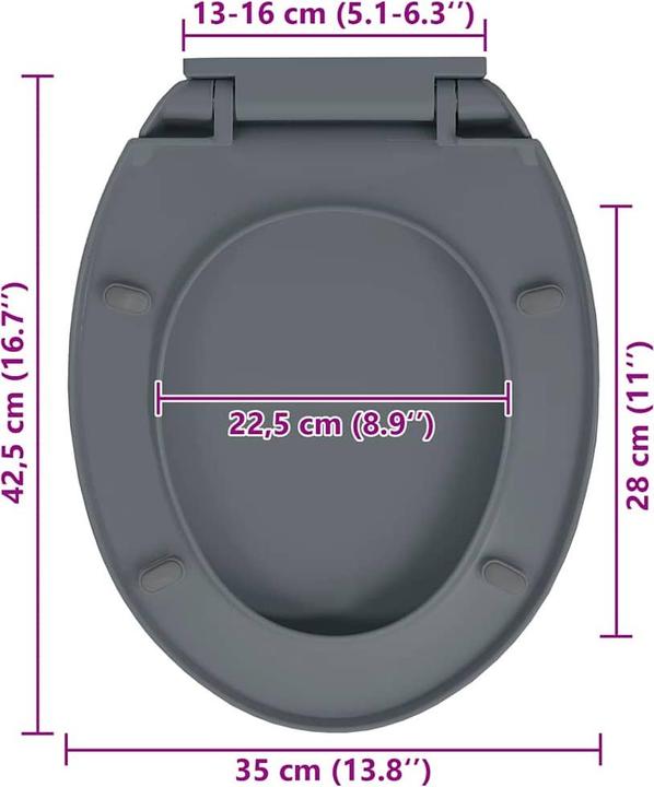 Actual product image vidaXL Toilettensitz