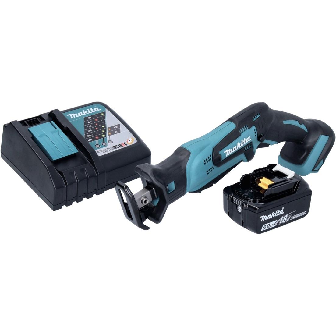 Thumbnail - Makita, Säbelsäge, DJR 185 RT1 Akku Recipro Säbelsäge 18 V + 1x Akku 5,0 Ah + Ladegerät