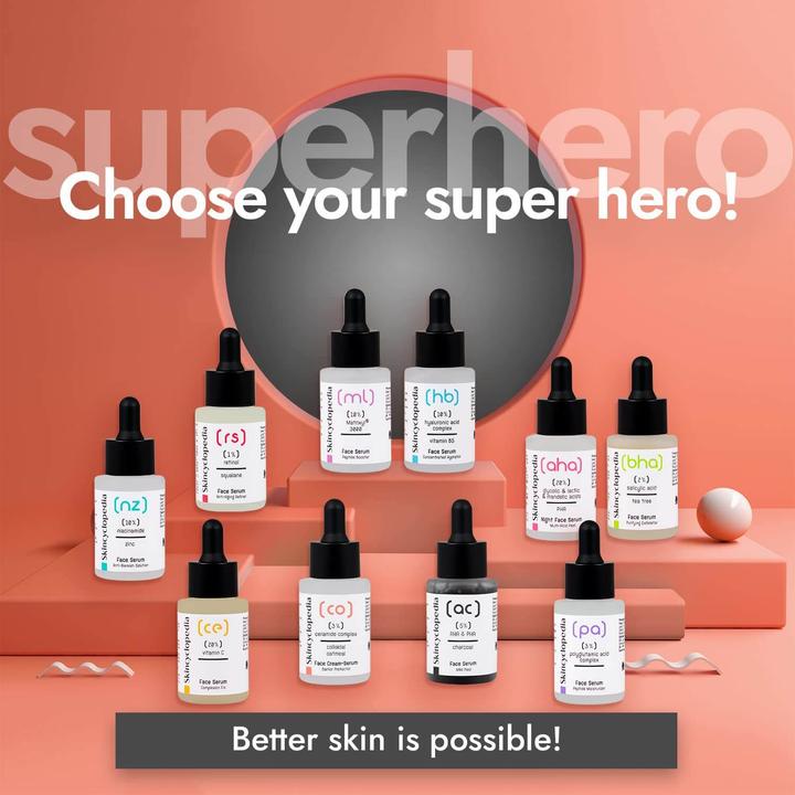 Produktbild Skincyclopedia Face Serum Charcoal 5% AHA + PHA Complex (30 ml)