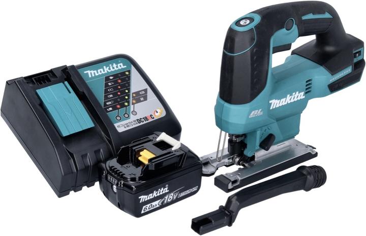 Actual product image Makita DJV 184 RG1 Battery pendulum jigsaw 18 V Brushless + 1x battery 6.0 Ah + charger