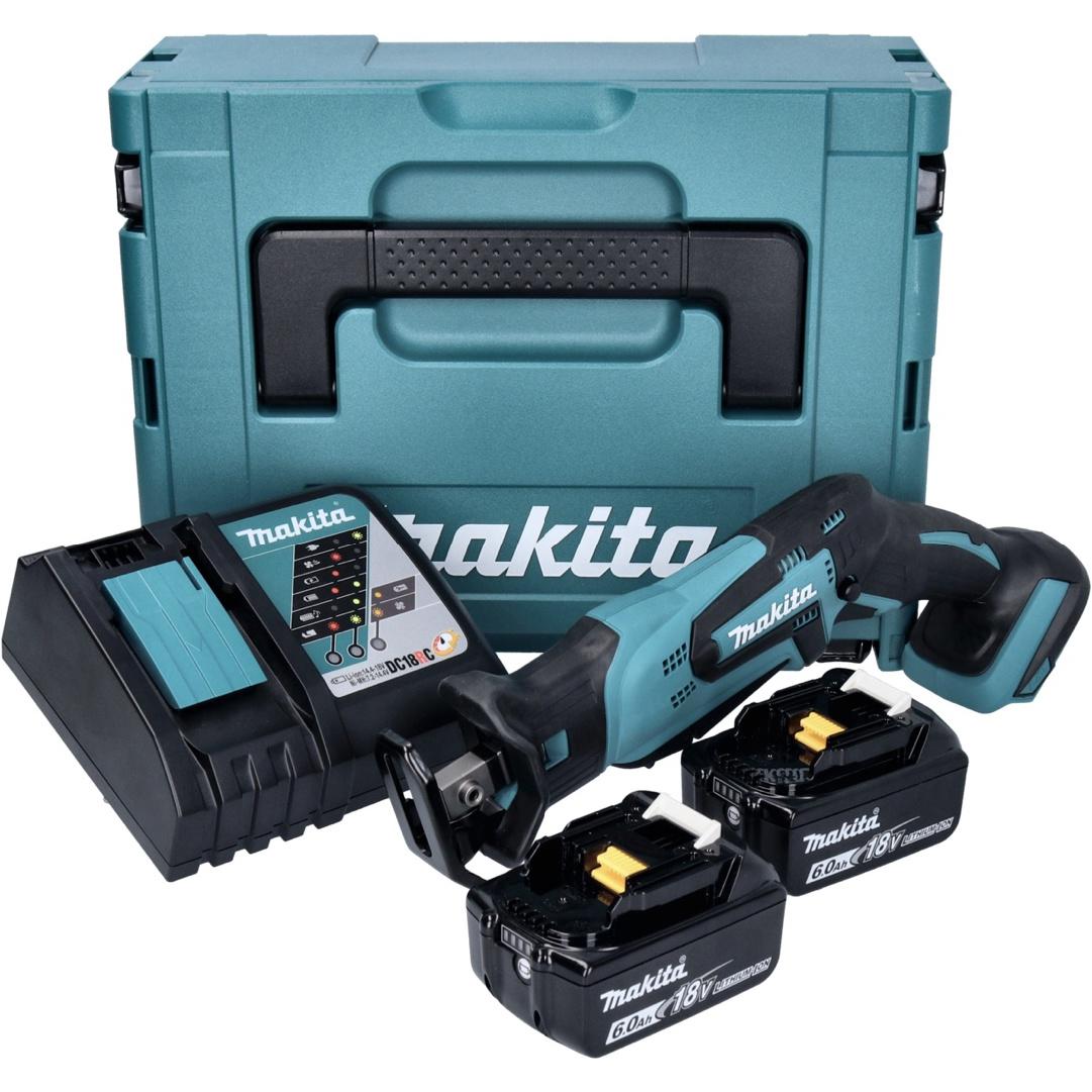 Thumbnail - Makita, Säbelsäge, DJR 185 RGJ Akku Recipro Säbelsäge 18 V + 2x Akku 6,0 Ah + Ladegerät + Makpac